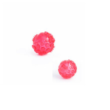 ZIPPYPAWS Squeaker Ball - Wytrzymała, piszcząca piłka z gumy TPR, kolor różowy