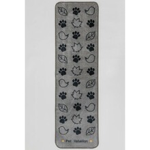 PET REBELLION MATA SZARA Z LIŚĆMI - STOP BŁOTNYM ŁAPKOM 150X45CM