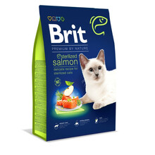 Brit Premium Cat Sterilized Salmon - karma z łososiem dla dorosłych kotów po zabiegu sterylizacji