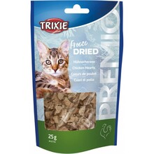 TRIXIE PREMIO FREEZE DRIED SERCA DROBIOWE - Liofilizowane przysmaki dla kota, 25G