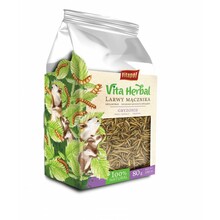 Vitapol Vita Herbal Larwy mącznika - przekąska dla gryzoni, 80g