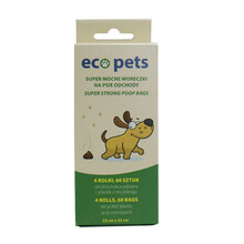 ECO PETS EKOLOGICZNE WORKI NA ODCHODY 60 SZT (4 X 15 SZT)