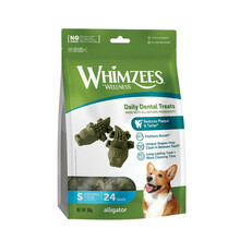 WHIMZEES Aligator S - Gryzaki dentystyczne dla psów, 24szt