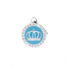 MY FAMILY Glam Crown Light Blue Circle - ADRESÓWKA DLA PSA