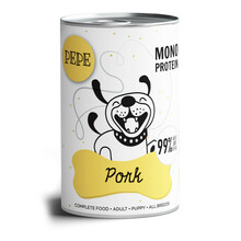 PEPE Pork (wieprzowina) - Monobiałkowa mokra karma dla psa, 400g