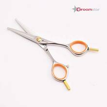 Groomstar - profesjonalne proste nożyczki groomerskie, bezpiecznie zakończone, 6"