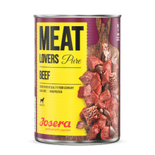 JOSERA Meat Lovers Pure Wołowina - Monobiałkowa mokra karma dla psów, 400g