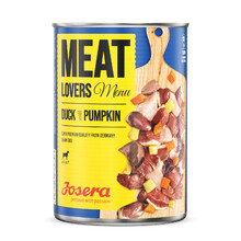 JOSERA Meat Lovers Menu Kaczka z dynią - Mokra karma dla psów, 400g