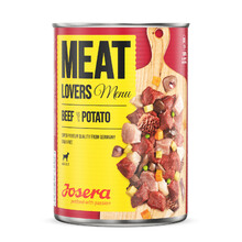JOSERA Meat Lovers Menu Wołowina z ziemniakami - Mokra karma dla psów, 400g