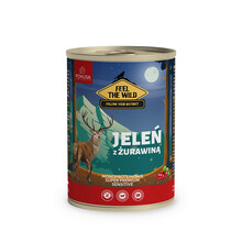 Pokusa Feel The Wild Jeleń z żurawiną - karma mokra dla psów, 400g