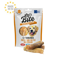 BRIT Let's Bite Dog Chewbones Rawhide & Cod Fish Skin - przysmak dla psa, 135g