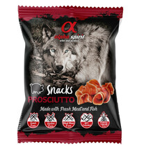 ALPHA SPIRIT Prosciutto Snacks - Przysmak dla psa, kostka z szynką, 50g