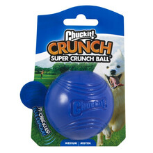 CHUCKIT! Crunch Ball Medium - Piłka wydająca odgłos gniecionej plastikowej butelki, 6,5cm