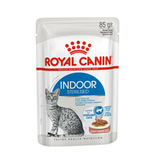 ROYAL CANIN Indoor Sterilised - mokra karma w sosie dla kotów po sterylizacji, saszetka 85g