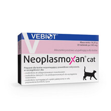 VEBIOT Neoplasmoxan Cat 30 tabletek - Preparat dla kotów ze zdiagnozowanym nowotworem oraz osobników starszych