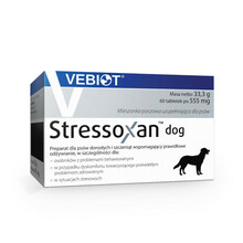 VEBIOT Stressoxan Dog 60 tabletek - Preparat dla psów narażonych na stres