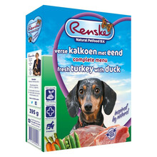 Renske Dog fresh meat - świeże mięso indyk i kaczka dla psów, 395g
