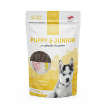 Pokusa Puppy & Junior - naturalny przysmak z cielęciną i bananem, dla młodych psów, 60g