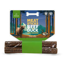 POKUSA Feel The Wild Meat Sticks Beef & Duck - pyszne mięsne gryzaki dla psów, 4 sztuki (2 x wół i 2 x kaczka)
