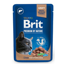 BRIT Premium Liver for Sterilised - Mokra Karma dla kota po sterylizacji, 100g