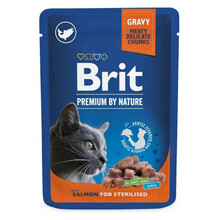 BRIT Premium Salmon for Sterilised - Mokra Karma dla kota po sterylizacji, 100g