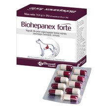 BIOWET BIOHEPANEX Forte - Kapsułki dla psów wspomagające funkcję wątroby, 45szt
