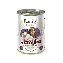 FAMILY FIRST Bogata w Królika z Gruszkami - Mokra karma dla psów