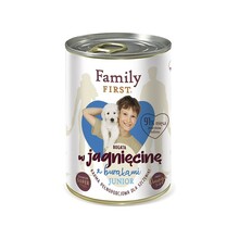 FAMILY FIRST Junior Bogata w Jagnięcinę z Burakami - Mokra karma dla psów, 400G