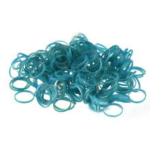 Paw Marks Latex Bands - profesjonalne, bardzo wytrzymałe lateksowe gumki, cienkie, 9.5 mm, 100 sztuk, kolor morski