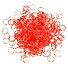 Lainee Latex Bands - profesjonalne lateksowe gumki, duże (9.5 mm), średniej grubości, czerwone, 200 sztuk