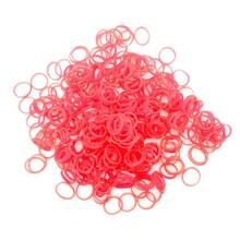 Lainee Latex Bands - profesjonalne lateksowe gumki, duże (9.5 mm), średniej grubości, różowe (neon), 200 sztuk