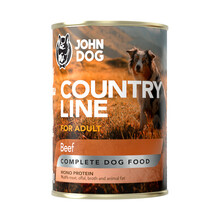 JOHN DOG Country Line Wołowina - Karma mokra dla psa, monoproteinowa