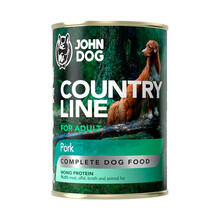 JOHN DOG Country Line Wieprzowina - Karma mokra dla psa, monoproteinowa