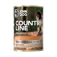 JOHN DOG Country Line Kaczka - Karma mokra dla psa, monoproteinowa