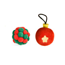 TRIXIE Zestaw zabawek świątecznych dla kota, Kolorowe bombki