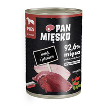 Pan Mięsko Indyk z jeleniem - mokra karma dla psa, 400g