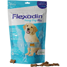 VETOQUINOL Flexadin Young Dog Maxi - Wsparcie stawów młodych psów powyżej 10kg, 60 smaczków