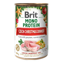 BRIT Monoprotein Christmas Carp - mokra karma dla psa 400g