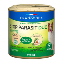 FRANCODEX Stop Parasit'Duo - ochrona przed pasożytami dla dużych psów 60 tabl.