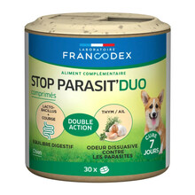 FRANCODEX Stop Parasit'Duo - ochrona przed pasożytami dla małych psów 30 tabl.