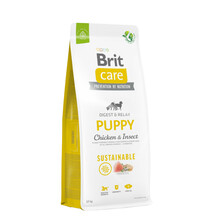 Brit Care Dog Sustainable Puppy Chicken & Insect - Pełnoporcjowa karma dla szczeniąt na bazie kurczaka i owadów, Nowa formuła