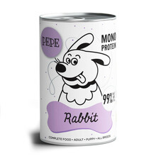 PEPE Rabbit (królik) - Monobiałkowa mokra karma dla psa, 400g