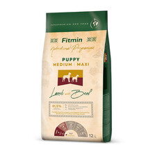 FITMIN Dog medium maxi puppy lamb&beef - karma dla szczeniąt ras średnich i dużych