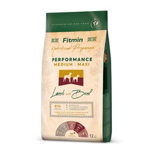 FITMIN Dog medium maxi performance lamb&beef - Kompletna karma dla dorosłych psów ras średnich i dużych o bardzo wysokiej aktywności
