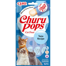 CHURU Pops Tuna - Przysmak dla kota w formie soczystej galaretki, 4x15g
