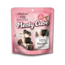 Natural Kitty Meaty Cube 100% Mackerel - soczyste przysmaki dla wszystkich psów i kotów, 100% makrela, 60g