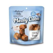 Natural Kitty Meaty Cube 100% Tuna - pyszne, soczyste przysmaki dla wszystkich psów i kotów, 100% tuńczyk, 60g