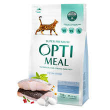 OPTI MEAL Extra Shine Dorsz - Sucha karma z dla kotów