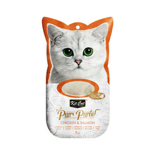 Kit Cat PurrPuree Chicken & Salmon - kremowy przysmak dla kota, 4x15g