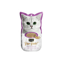 Kit Cat PurrPuree Plus+ Tuna & Scallop - kremowy przysmak dla kota, 4x15g